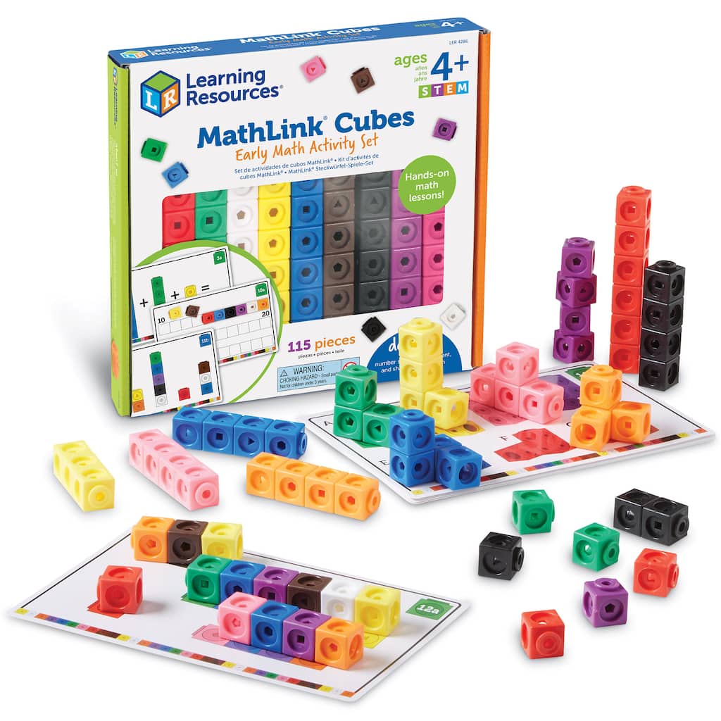 Learning Resources MathLink Cubes Early Math Activity Set Michaels